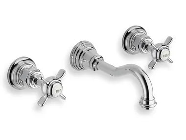 LONDRA CRILD242 - 3 hole wall-mounted washbasin mixer _ CRISTINA Rubinetterie